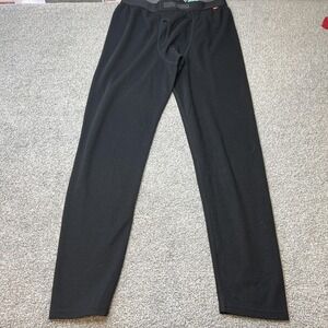 Omni-Wool Long Johns Mens XL Black Thermal Wool Blend Base Layer Underwear